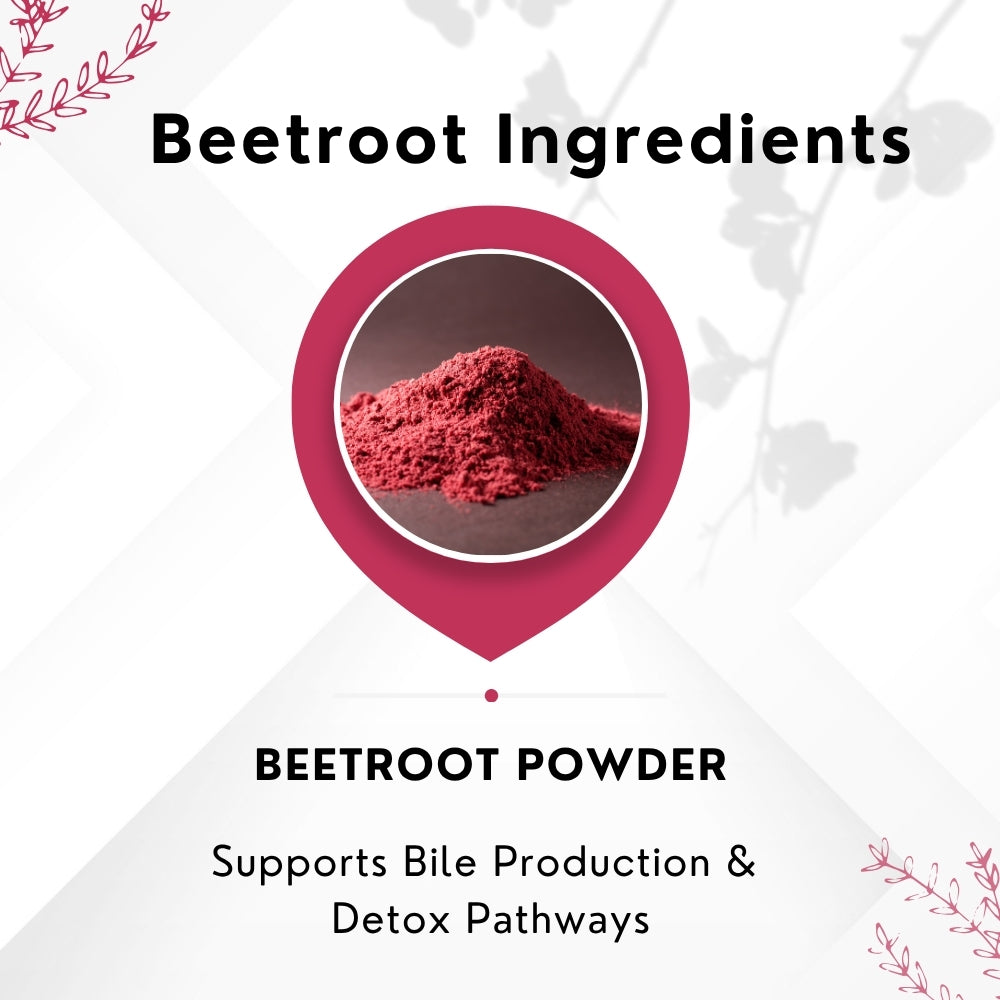 Vinamrit Beetroot Powder | Natural & Pure | Rich in Iron & Nitrates | Boosts Energy, Stamina & Blood Circulation | 100g Pack | Plant-Based Superfood for Juicing, Smoothies & Skincare