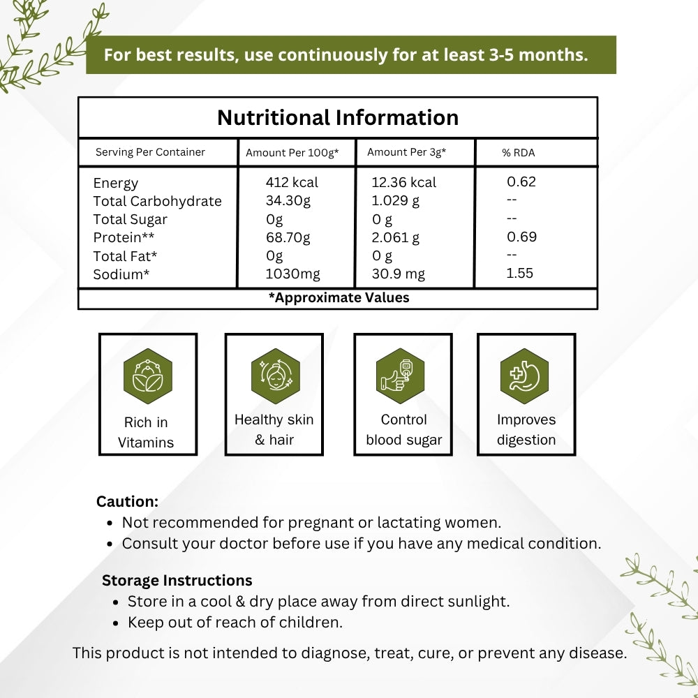 Vinamrit Moringa Powder | 100% Pure & Natural | Rich in Vitamins, Calcium & Antioxidants | Supports Immunity & Energy | 100g Pack | Superfood for Juices, Smoothies & Detox