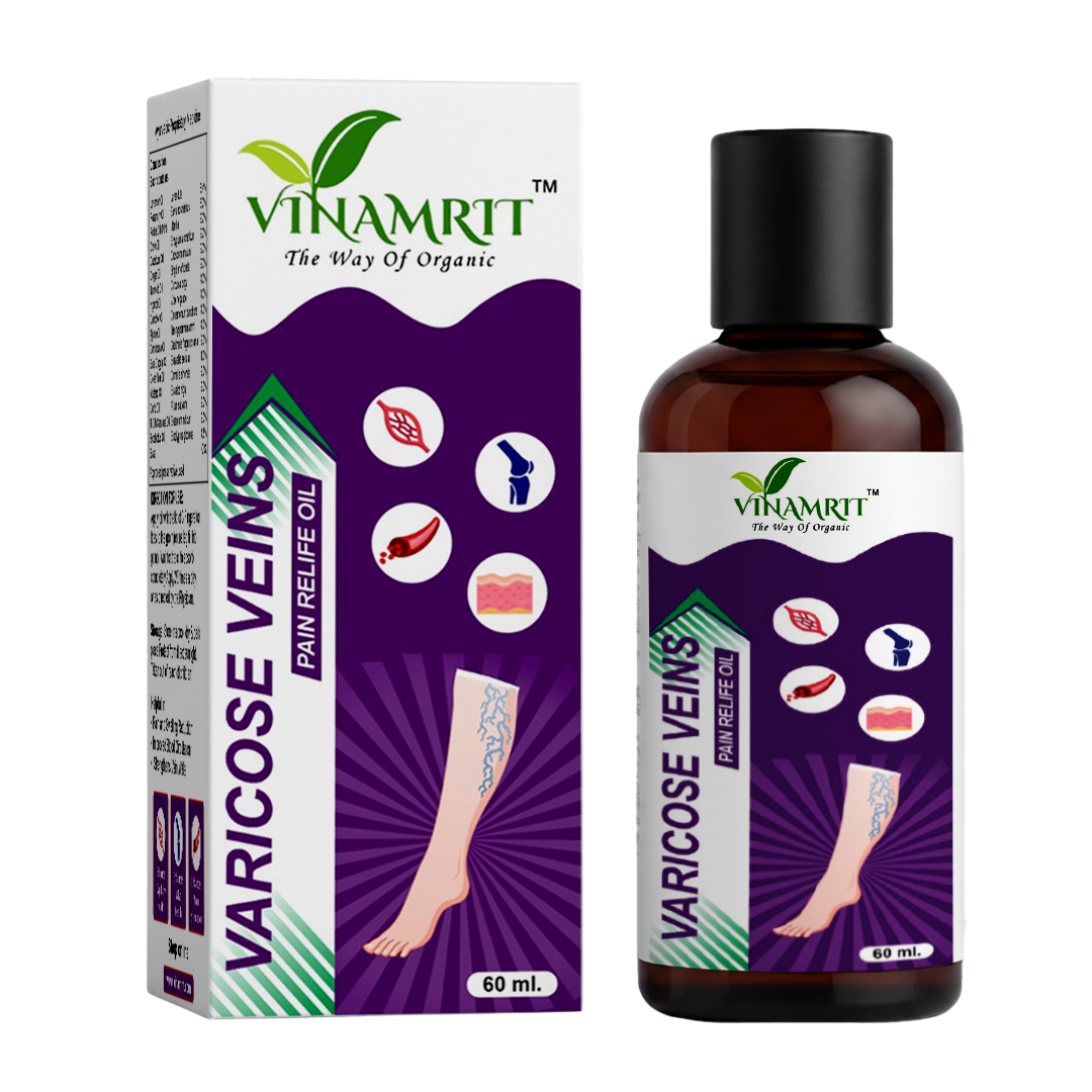 Varicose Veins Pain Relief Oil – 60 ml | Pain & Swelling Reduction