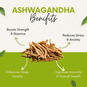 Vinamrit Ashwagandha Tablets – 1000 mg Pure Root Extract | 60 Tablets | Daily Wellness & Balance Support