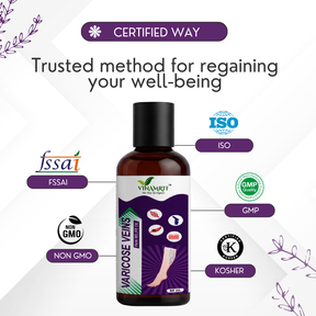 Varicose Veins Pain Relief Oil – 60 ml | Pain & Swelling Reduction