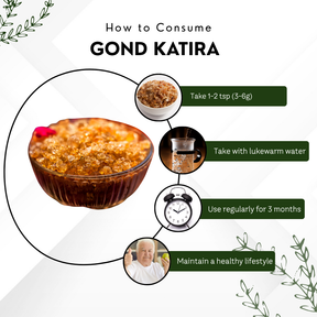 Vinamrit Gond Katira (Tragacanth Gum) | 100% Pure & Natural | Traditional Ayurvedic Resin for Cooling & Refreshing Recipes | 100g Pack