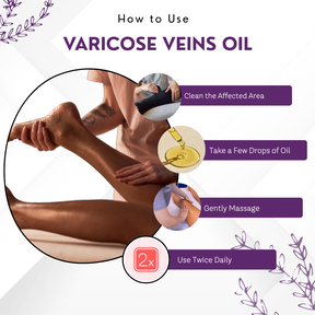 Varicose Veins Pain Relief Oil – 60 ml | Pain & Swelling Reduction
