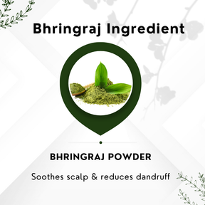 Vinamrit Bhringraj Powder | 100% Pure & Organic| Promotes Hair Growth, Strength & Scalp Health | 100g Pack | Ayurvedic Herbal Powder for Strong & Healthy Hair