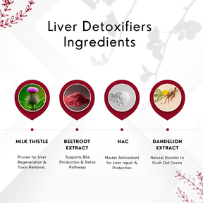Vinamrit Liver Detox Tablets | Ayurvedic Herbal Supplement with Milk Thistle & NAC | Herbal Blend for Liver Cleanse & Daily Wellness | 60 Tablets