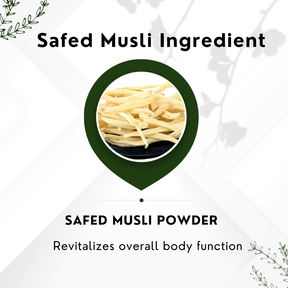 Vinamrit Safed Musli Powder | 100% Pure & Organic | Traditional Ayurvedic Root for Wellness & Vitality | 100g Pack