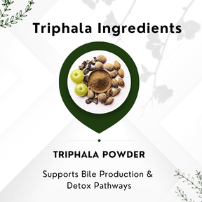 Vinamrit Triphala Powder | 100% Pure & Organic Herbal Blend | Traditional Ayurvedic Combination of Amalaki, Haritaki & Bibhitaki | 100g Pack