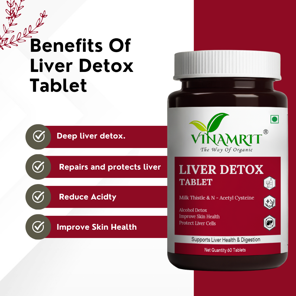 Vinamrit Liver Herbal Blend Tablets | Botanical Supplement | 60