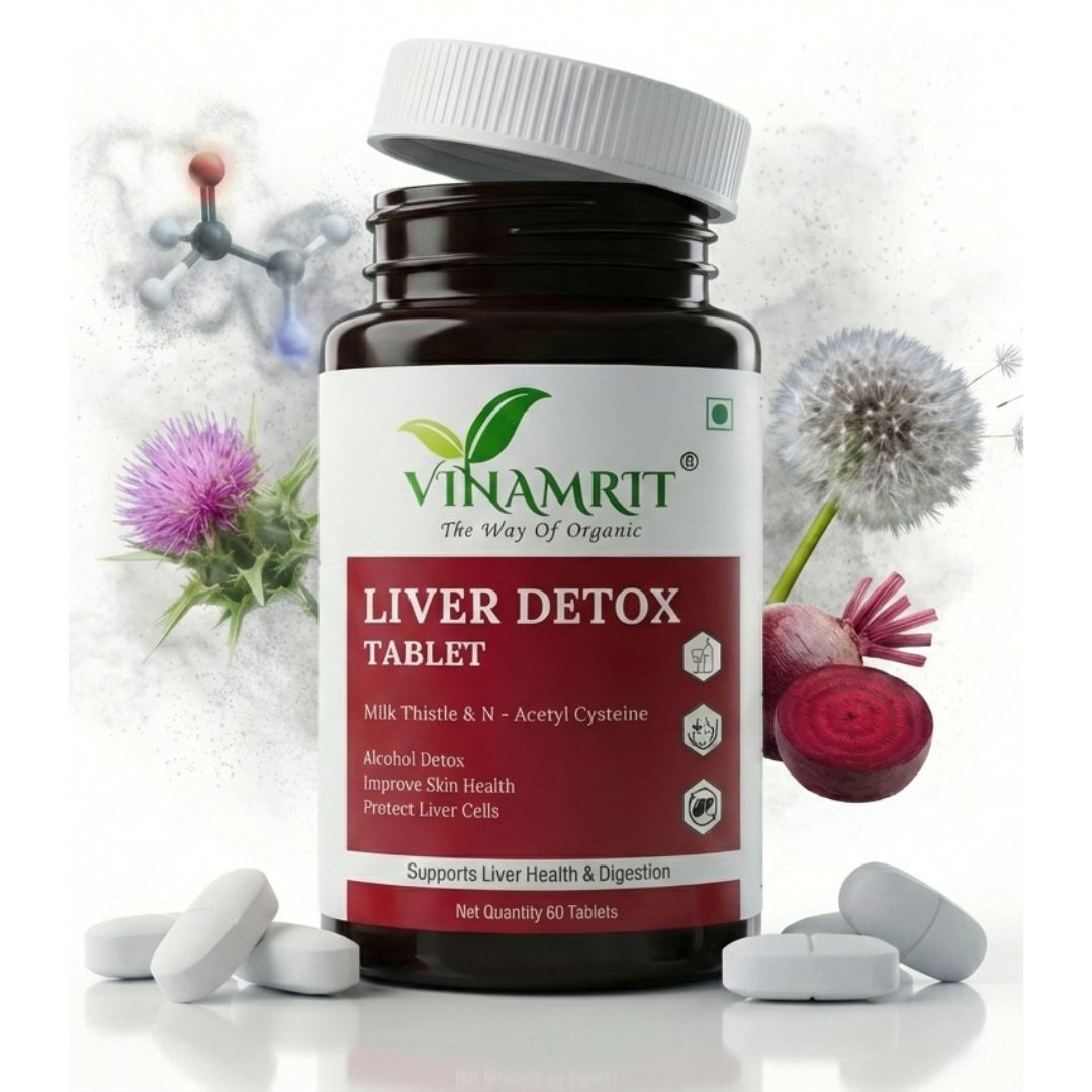 Vinamrit Liver Herbal Blend Tablets | Botanical Supplement | 60