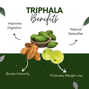 Vinamrit Triphala Powder | 100% Pure & Organic Herbal Blend | Traditional Ayurvedic Combination of Amalaki, Haritaki & Bibhitaki | 100g Pack