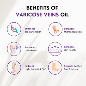 Varicose Veins Pain Relief Oil – 60 ml | Pain & Swelling Reduction