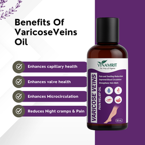 Varicose Veins Pain Relief Oil – 60 ml | Pain & Swelling Reduction