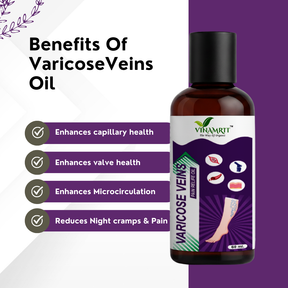 Varicose Veins Pain Relief Oil – 60 ml | Pain & Swelling Reduction