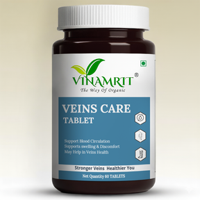 Vinamrit Veins Care Tablets | Ayurvedic Formula for Varicose Veins & Spider Veins Support | Herbal Blend for Leg & Vein Wellness | 30 Tablets