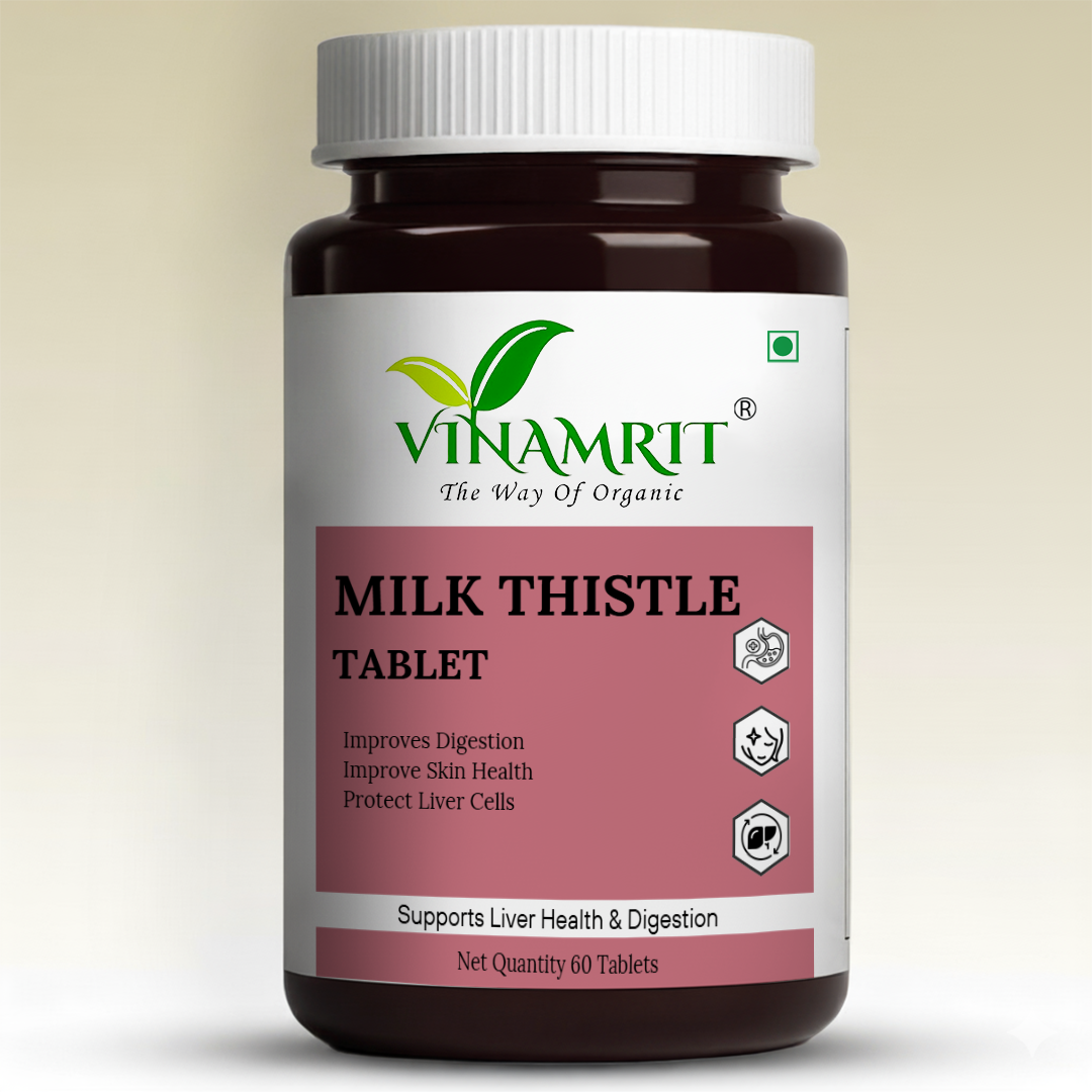 Vinamrit Milk Thistle Tablets | Herbal Extract Tablets | 60