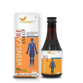 Varicose Veins Care Syrup: Ayurvedic Relief for Varicose Veins | Reduces Cramps, Pain, and Swelling - VINAMRIT