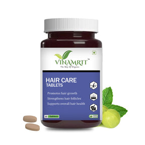 Vinamrit Hair Care Tablet – 100% Natural Ayurvedic Solution for Hair Growth - VINAMRIT